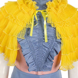 Poor Things 2023 Belle Baxter Movie Character Blue Pink Suit Cosplay Costume Outfits Halloween Carnival Suit