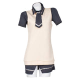 Pretty Derby Agnes Tachyon Women White Trench Coat Set Cosplay Costume Halloween Carnival Party Suit