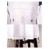 Pretty Derby Agnes Tachyon Women White Trench Coat Set Cosplay Costume Halloween Carnival Party Suit