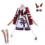Pretty Derby Forever Young Women Red Outfit Cosplay Costume Halloween Carnival Party Suit