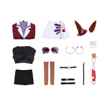 Pretty Derby Forever Young Women Red Outfit Cosplay Costume Halloween Carnival Party Suit