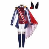 Pretty Derby Rose Kingdom Women Blue Uniform Cosplay Costume Halloween Carnival Party Suit