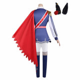 Pretty Derby Rose Kingdom Women Blue Uniform Cosplay Costume Halloween Carnival Party Suit