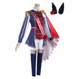 Pretty Derby Rose Kingdom Women Blue Uniform Cosplay Costume Halloween Carnival Party Suit