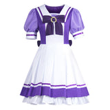 Pretty Derby Special Week Women Purple Dress Cosplay Costume Halloween Carnival Party Suit