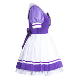 Pretty Derby Special Week Women Purple Dress Cosplay Costume Halloween Carnival Party Suit