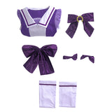 Pretty Derby Special Week Women Purple Dress Cosplay Costume Halloween Carnival Party Suit