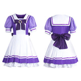 Pretty Derby Special Week Women Purple Dress Cosplay Costume Halloween Carnival Party Suit