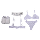 Princess Leia Cosplay Costume Underwear Halloween Carnival Party Suit