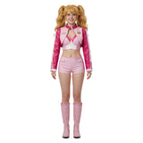 Princess Peach Women Pink Racing Suit Cosplay Costume Halloween Carnival Party Suit