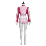 Princess Peach Women Pink Racing Suit Cosplay Costume Halloween Carnival Party Suit