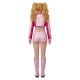 Princess Peach Women Pink Racing Suit Cosplay Costume Halloween Carnival Party Suit