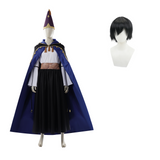 Tongari Boushi no Atelier Olruggio Black Blue Cloak Outit Cosplay Costume Halloween Carnival Party Suit