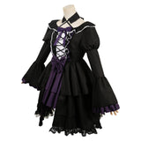 Puella Magi Madoka Magica Akemi Homura Black Gothic Dress Cosplay Costume Outfits Halloween Carnival Suit