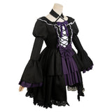 Puella Magi Madoka Magica Akemi Homura Black Gothic Dress Cosplay Costume Outfits Halloween Carnival Suit