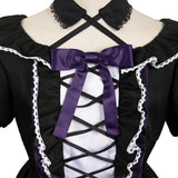 Puella Magi Madoka Magica Akemi Homura Black Gothic Dress Cosplay Costume Outfits Halloween Carnival Suit