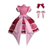 Puella Magi Madoka Magica Kyoko Sakura Pink Dress Cosplay Costume Halloween Carnival Party Suit
