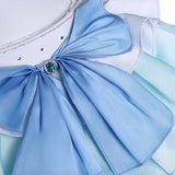 Puella Magi Madoka Magica Miki Sayaka Cosplay Blue Dress For Halloween Carnival Party Suit 