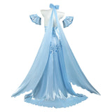 Re Zero Emilia Cosplay Blue Dress For Women Halloween Carnival Party
