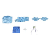 Re Zero Emilia Cosplay Blue Dress For Women Halloween Carnival Party