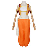 Re Zero Ram Orange Dress Cosplay Costume Halloween Carnival Party Suit 