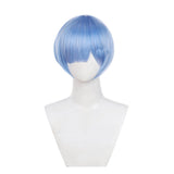 Re Zero Rem Blue Cosplay Wig  Halloween Carnival Costume Accessories
