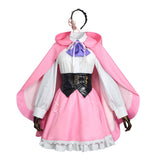 Re Zero Rem Pink Dress Cosplay Costume Halloween Carnival Party Suit 