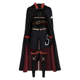 Reincarnated as a Sword Fran Women Black Outfit Cosplay Costume Halloween Carnival Party Suit
