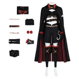Reincarnated as a Sword Fran Women Black Outfit Cosplay Costume Halloween Carnival Party Suit