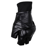 Resident Evil 4 Remake Leon Scott Kennedy Cosplay Black Leather Gloves Halloween Carnival Costume Accessories