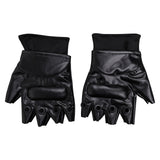 Resident Evil 4 Remake Leon Scott Kennedy Cosplay Black Leather Gloves Halloween Carnival Costume Accessories