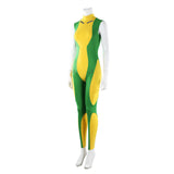 Rivals Rogue Women Yellow and Green Jumpsuit Cosplay Costume Halloween Carnival Party Suit
