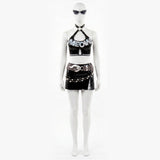 Rivals Urban Predator Women Black Outfit Cosplay Costume Halloween Carnival Party Suit