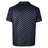 Road House Dalton Movie Character Black Polka Dots Button Shirt Cosplay Costume