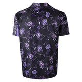 Road House Knox Movie Character Purple Printed Shirt Cosplay Costume Outfits