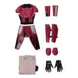Rook Kast Red Outfit Female Cosplay Costume Halloween Carnival Party Suit 