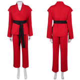 John Wick: Ballerina 2025 Eve Macarro Cosplay Red Costume For Adult Female Halloween Carnival Suit