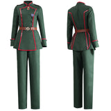 Saga of Tanya the Evil Tanya Von Degurechaff Green Outfit Cosplay Costume Halloween Carnival Party Suit