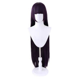 Sailor Moon Hino Rei Sailor Mars Cosplay Wig Unisex Purple Wig Heat Resistant Synthetic Hair Halloween Carnival Suit