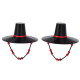 Sajaboy Black Cosplay Hat Halloween Carnival Costume Accessories