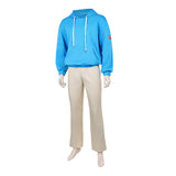 Sakamoto Days Shin Asakura Blue Outfit Cosplay Costume Halloween Carnival Party Suit