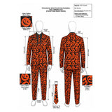  Saturday Night Live David S. Pumpkins Cosplay Costume Halloween Carnival Party Suit  