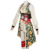Sea of Remnants R.S Women Green Printed Pirate Costume Cosplay Costume Halloween Carnival Party Suit