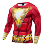 Shazam Cosplay Costume For Adult Man Female Halloween Carnival Suit