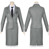 Shunkashuutou Daikousha: Haru no Mai Hinagiku Kayou Grey Outfit Cosplay Costume Halloween Carnival Party Suit