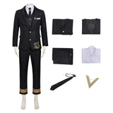 Shunkashuutou Daikousha: Haru no Mai Kangetsu Tōchō Black Outfit Cosplay Costume Halloween Carnival Party Suit