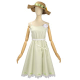Shunkashuutou Daikousha: Haru no Mai Ruri Hazakura White Dress Cosplay Costume Halloween Carnival Party Suit