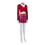 Silent Hill Mary Cosplay Red Suit Set For Women Halloween Carnival Party Suit