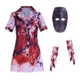 Silent Hill Nurse Red Cosplay Costume Halloween Carnival Party Suit   