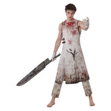 Silent Hill Pyramid Head White Outfit Cosplay Costume Halloween Carnival Party Suit